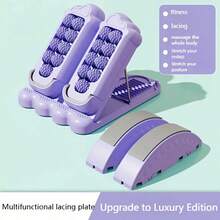 Foldable Multi-Function Stretching Board, Suitable For Home Use, Equipped With Inclined Standing Platform, Foot Rollers And Fitness Equipment. This 3-In-1 Inclined Standing Board Can Be Used As A Leg Ligament Stretching Device, And Also As A Massage And Fitness Tool - Multicolor - View 8