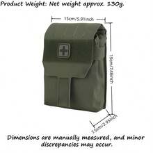 1 pc Sistem Pinggang Modular MOLLE dengan Kantong Lepas Pasang - Tas Berburu & Olahraga Cepat Pakai, Pengatur Taktis EDC dengan Jahitan Diperkuat untuk Pemburu/Penembak Kompetisi, Nilon 500D - MultiWarna - View 3