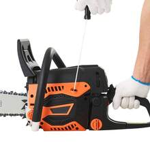 62 Cc Gas Chainsaw 20 Inch Gas Powered Chainsaw 3.8 HP Power Chain Saw With Non-Slip Handle Gas-Powered Chainsaws With Dual Fuel Tanks For Wood Cutting Tree Trimming And Land Clearing - 20吋-62毫升 - 查看 11