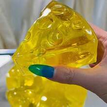 1pc Honey Cheese Squishy Toy, Super Slow Rebound Squeeze Toy, Creative Novelty Squeeze Toy, Stress Relief Toy For Teens & Adults, Birthday/Holiday Gift - 彩色 - 查看 7