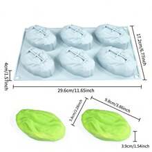 6-Cavity Matcha Cake Mold, Size 10.16cm, For Making Almond, Chocolate Silicone Molds, Flan Desserts, Gummy Candy Molds, Handmade Soap, Candle And Plaster Decor Molds - Multicolor - View 13