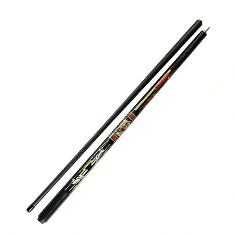 20 oz Baguette de billard avec manche en fibre de carbone Grip Dragon noir, joint rapide, pointe multicouche arc-en-ciel de 12,5 mm, manche en fibre de carbone résistant à la déformation, convient pour le snooker, le 9 ball, cadeau pour les passionnés de billard - Noir - Voir 1