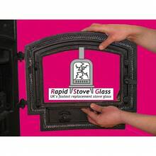 CARRON 7.3KW REPLACEMENT STOVE GLASS HIGH TEMP - Satu-Ukuran - View 2