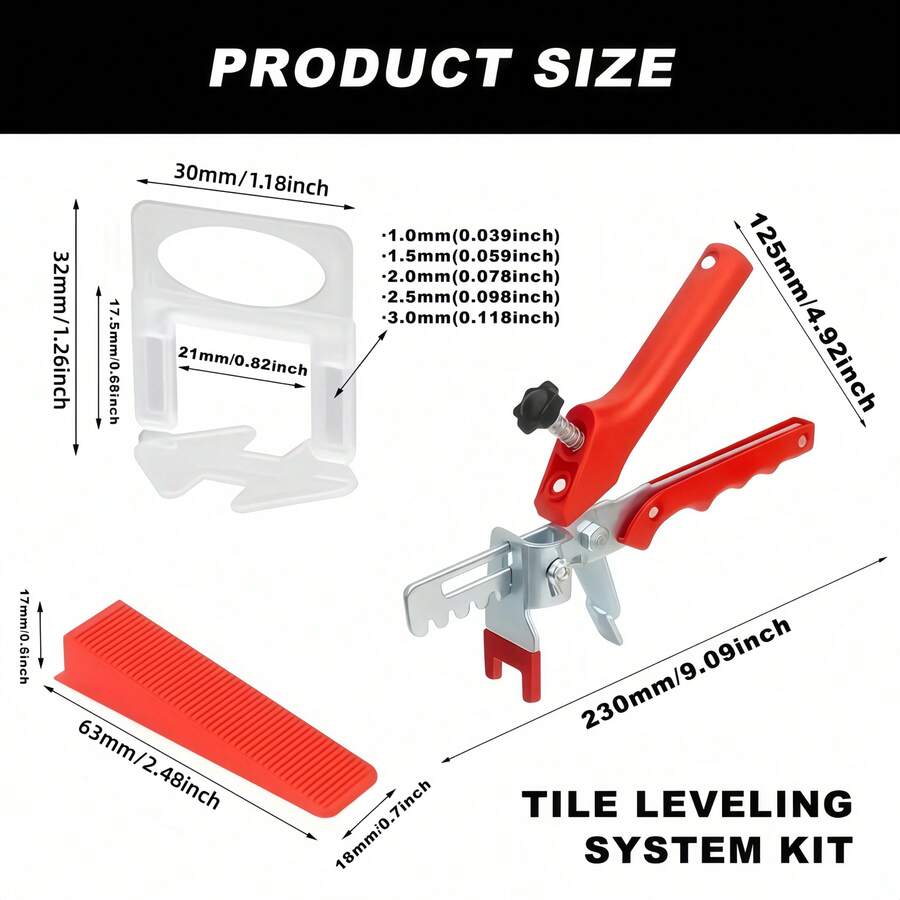Tile Leveling System, Tile Lifting Spacers, Cross Spacers, Professional ...