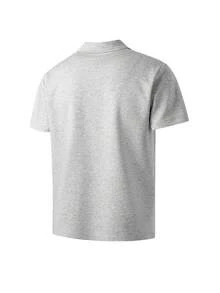 1 chiếc áo polo nam, áo polo tay raglan màu xám nhạt với thiết kế đường may tương phản, chất liệu dệt kim ôm sát thân, thân thiện với da, thoải mái, cắt 3D, phong cách casual Hàn Quốc nhẹ nhàng công sở, mặc hàng ngày đi làm mùa hè, casual giao tiếp - Màu Xám nhạt - Xem 4