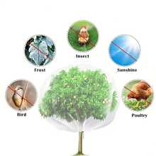 1 tấm lưới chống côn trùng có dây rút và khóa kéo, dùng để bảo vệ cây trồng khỏi sâu bệnh trong nhà kính và cây ăn quả. - A - Xem 4