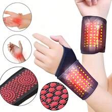 Winter Warm Compression Wristband, Unisex, Suitable For Sports, Fitness, Running, Exercise, Protects Wrist - Black - View 3