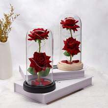 /  With The Enchanted Rose Dome Lamp - G Amor Lindo Boutique - 玫瑰紅 - 查看 4