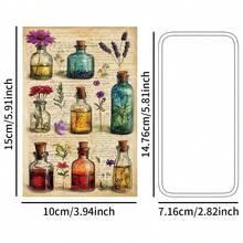 20pcs Vintage Kitchen Theme Wall Collage Kit, Aesthetic Food & Herb Art Collection Postcards, Retro Food Illustrations Small Posters For Home Bedroom Decor, Gift For Cooking Enthusiasts - A - View 2