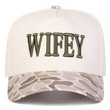 1Piece Men WIFEY Letter Embroidered Camouflage/Leopard Two Tone Five-Panel Baseball Cap Outdoor Adjustable Sunscreen Leisure Hat Spring Autumn Travel Tourism Beach Vacation Wedding Gift - Nhiều màu - Xem 10