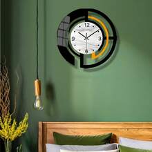 AUOKmall 1pc Modern Minimalist Fashion Mirror Wall Clock, Suitable For Living Room, Bedroom, Study, Corridor, Cafe, Music Hall, Dining Room And Other Home Decor (Battery Not Included) - 16.8 Inches - View 11