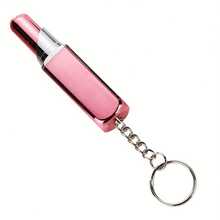 2pcs Pink + Green Creative Lipstick Shaped Ballpoint Pen Keychain, Perfect Small Gift, Smooth Writing, Convenient Carrying, Multifunctional Keychain, Pen, Keychain, Pendant - Multicolor - View 7