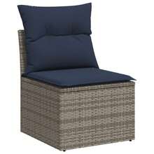 vidaXL Outdoor Tisch- und Stuhl-Sets - Grau - Übersicht 6