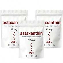 MONTUE Astaxanthin 12mg With MCT Oil, 120 Softgels | Microalgae Source, Non-GMO, Gluten Free, No Soy - 360 Softgels - View 8