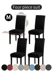1pc/4pcs/6pcs/10pcs Elastic Soft Parsons Dining Chair Covers, Removable And Washable Universal Fit Kitchen Restaurant Chair Covers With Elastic, Spring/Summer Green Leaf Print Dining Chair Covers, Protect Furniture And Home Decor, Create Festive Atmosphere For Dining Room, Living Room And Kitchen Chairs - Multicolor - View 17