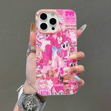 Collage de Pinkie Pie, una alegría rosa desbordante.funda de teléfono Fundas compatibles con ,Apple,VIVO,OPPO,,, y Honor.Fabricadas en silicona TPU,ofrecen protección contra golpes y caídas. - Rosa - Ver 1