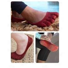 Five-Finger Shoes For Women, Indoor Comprehensive Training Shoes, Fitness Dance Shoes, Mesh Yoga And Pilates Shoes, Breathable, Non-Slip, Soft-Soled Shoes - màu đen - Xem 6