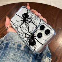 1 chiếc ốp lưng điện thoại bằng chất liệu TPU màu đen họa tiết mạng nhện, tương thích với iPhone 17/17 Pro Max/17 Pro/Air/13/16 Pro Max/16/15/14/12 Pro Max/13 Pro Max/11 Pro/14 Pro/15 Pro/12, ốp bảo vệ mềm trong suốt thời trang, cao cấp. - Nhiều màu - Xem 3