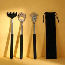 1/2/3/4pcs Ghost Hand Shaped Stainless Steel Telescopic Back Scratcher, Portable Telescopic Back Scratcher With Comfortable Rubber Handle, Perfect As Thanksgiving, Birthday And Christmas Gifts. Christmas Gifts, Christmas Stocking Stuffers, Christmas Presents, Birthday Gifts, Men's Christmas Stocking Stuffers, Men's Christmas Gifts - Multicolor - View 11