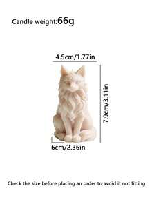 可爱猫咪香薰蜡烛 - 3D动物造型香氛，创意生日/纪念礼物，舒缓压力氛围营造器 - 貓咪-蠟燭 - 查看 9