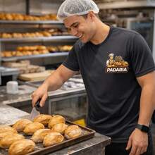 T-Shirt For Bakery Uniform/Confectionery, Polyester - Grey - View 1