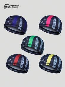 Flag Series Cycling Skull Cap, Moisture-Wicking Breathable Liner For Bicycle, Running, Hiking - Multicolor - View 1