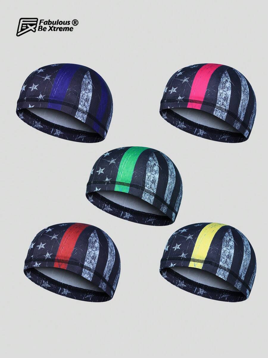 Flag Series Cycling Skull Cap, Moisture-Wicking Breathable Liner For Bicycle, Running, Hiking - Multicolor - View 1