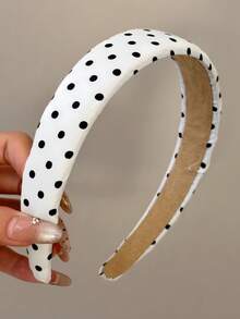2条/1条 波点时尚简约发带 休闲涤纶（达克隆）发带 四季皆宜 - 彩色 - 查看 4
