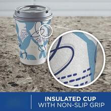 12 Oz Disposable Paper Coffee Cups With Lids, 14 Ct, Insulated For Hot Or Cold Beverages, Medium Size, To Go, Leakproof Lid, Takeaway Cups - 12 Ounces (14 Count) - View 7