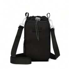 1pc Crossbody Water Bottle Bag, Portable Cup Holder, Car Water Bottle Bag, Handheld Phone Pouch, Unisex Minimalist Crossbody Bag With Adjustable Shoulder Strap And Multiple Compartments, Suitable For Travel Storage, Hiking, Camping And Cycling Accessories - D - View 6
