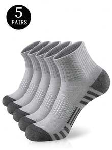 3/5/6/10/12/20 Pairs Men's Short Socks Spring/Summer Black & White Outdoor Sports Ankle Socks - Multicolor - View 12