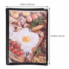 Carte de meniu transparentă cu foi libere, format A4, carte de rețete cu copertă transparentă din PVC, dosar pentru meniuri de restaurant, dosar pentru casa de marcat pentru restaurant, meniu de restaurant, depozitare în bucătărie, accesorii de bucătărie - Multicolor - Vizualizare 9