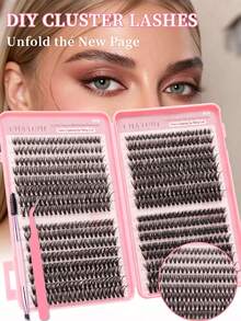 640pcs Eyelash Cluster, D Curl, 640pcs Individual Lash Bundles 30D+40D+50D+60D Curl 8-16mm, DIY Lash Extension Kit For Natural Look, Super Thick, Smart, Super Soft, Super Light, Reusable Individual Segmented False Lashes, Suitable For Beginners, Daily Life, Wedding, Date, Party, Music Festival, Mother's Day - D - View 10