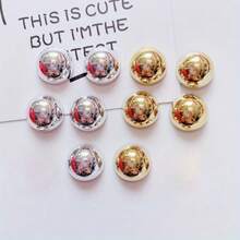 10 Piece Semi-Circular Refrigerator Magnet Set, Silver And Gold Refrigerator Magnets, Personalized Refrigerator Stickers, Suitable For Kitchen And Office Whiteboards, Home Decoration, Holiday And Party Gifts For Friends - Multicolor - View 2