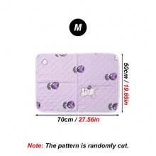 1pc Tulip Print Small Pet Pad, Quilted Non-Slip Soft Cushion Mat, Suitable For Rabbits, Hamsters And Other Small Pets, Can Be Used In Cages And Beds - View 9