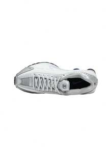 Nike Shox R4 - White/Metallic Silver/Deep Royal Blue/White - View 3