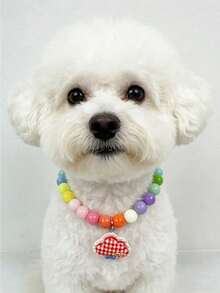 1pc Lovely Pet Cat/Dog Cloud Pendant Necklace, Fashion Jewelry Accessory - Multicolor - View 8