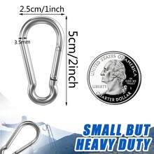 8/15pcs Heavy Duty Spring Snap Hooks, Quick Connecting Rings, Keychain, Suitable For Hanging, Camping, Hiking, Travel, Fishing And Various Outdoor Activities - one-size - View 3