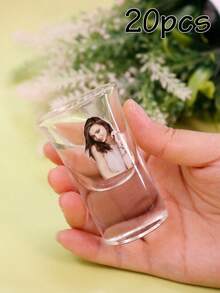 客製化照片文字迷你烈酒杯 個性化玻璃杯 批發可定製杯子 適用於婚禮、生日派對、家庭聚會、伴郎禮物、單身女派對伴手禮 - 風格A - 查看 13