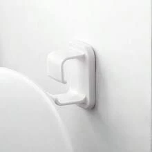 No Drill Wall Mount Basin Hook, 1Pc Self-Adhesive Heavy Duty Face Basin Holder For Bathroom, Towel Sink Storage Rack, White - White - View 4