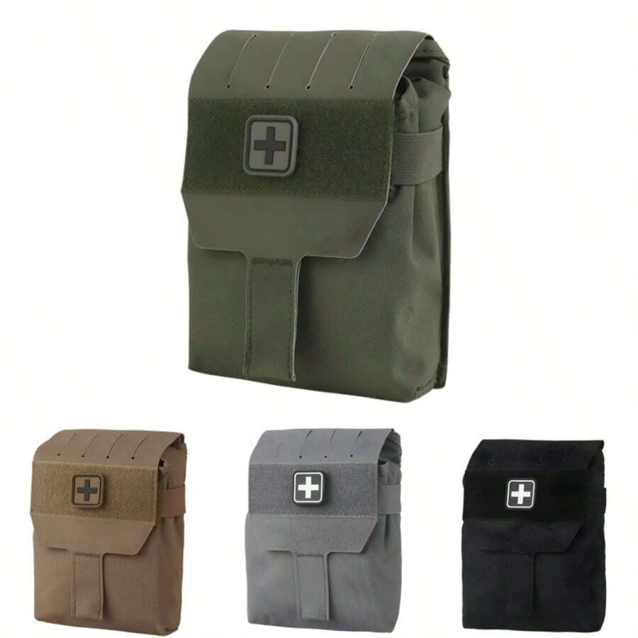 1 pc Sistem Pinggang Modular MOLLE dengan Kantong Lepas Pasang - Tas Berburu & Olahraga Cepat Pakai, Pengatur Taktis EDC dengan Jahitan Diperkuat untuk Pemburu/Penembak Kompetisi, Nilon 500D - MultiWarna - View 1