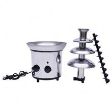 Sweetmile Chocolate Fountain Machine,4 Tier Stainless Luxury Cater Cheese Cascading Fondue - US A Type Plug(110-127V) - View 4
