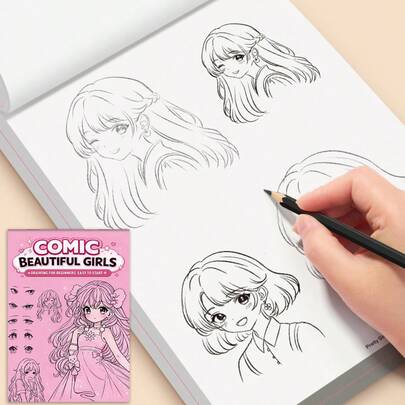 Um Guia para Iniciantes sobre Como Desenhar Belas Garotas em Mangá - Livro de Desenho para Iniciantes para Aprender a Desenhar Belas Garotas, Uma Abordagem Passo a Passo para Aprender a Desenhar Personagens de Anime e Quadrinhos, Adequado para Prática de Esboço e Coloração para Adolescentes e Adultos, Ideal para Homeschooling e Aulas de Arte, Um Presente Educacional Precoce Perfeito, Tornando-o um Ótimo Presente para Páscoa, Natal, Aniversários ou Ano Novo