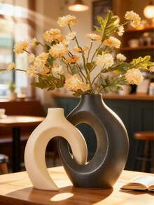 2pcs Bohemian Style Resin Flower Vase, Suitable For Banquet, Party, Festival, Wedding, Home, Restaurant, Dining Table Decor, Beautiful Room, Home Decor, Seasonal Decoration, Various Holiday Gifts - 1 - View 8