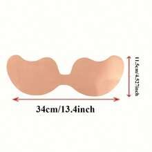 2 piezas de almohadillas de sujetador invisible desechables de tela no tejida con adhesivo fuerte, diseñadas para prevenir el descolgamiento y reemplazar los tirantes; ideales para bodas y ocasiones festivas - Multicolor - Ver 7