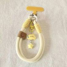Cloud Lanyard Star Mobile Phone Lanyard Wristband Short Cute Pendant Keychain - 黃色 - 查看 4