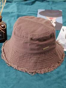 1pc Women's Fashionable Wide Brim Sun Hat, Small Face Flattering, UV Protection, Casual Versatile Bucket Hat For Spring/Summer - Multicolor - View 7
