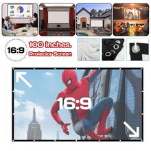 Portable, Foldable 100-Inch Projector With A 16:9 Aspect Ratio, High Resolution, Suitable For Outdoor Use, Home Theaters And 3D Movies. - 100 Inches - View 6