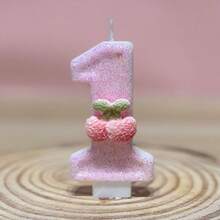 Creative Cherry Number Candles For Birthday Cake, Suitable For Birthday Party Cake Decoration, Halloween And Christmas Cake Decoration - Multicolor - View 4