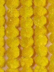 4/2件装，4.92英尺长人造菊花花环，黄色人造菊花花环，适用于节日装饰、传统装饰、家居房间办公室阳台窗户室内外装饰、波西米亚风婚礼花园庭院装饰 - 黃色 - 查看 6